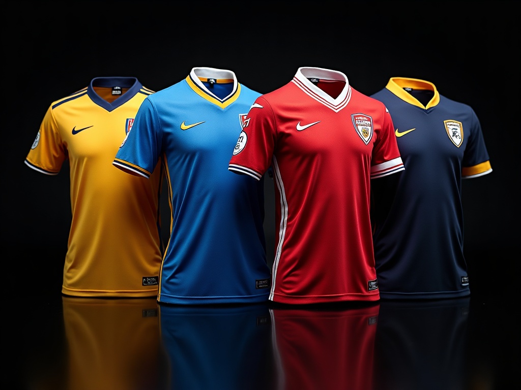 Comparison of European club anniversary jerseys