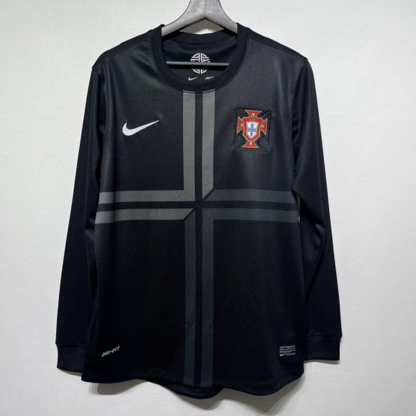 Portugal Away 2012 Retro Long Sleeve Soccer Jersey