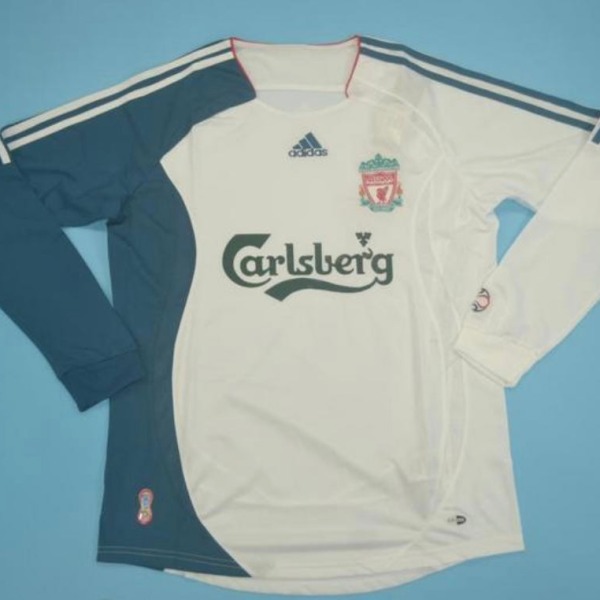 Liverpool 2006/07 Away Long Sleeve Soccer Jersey