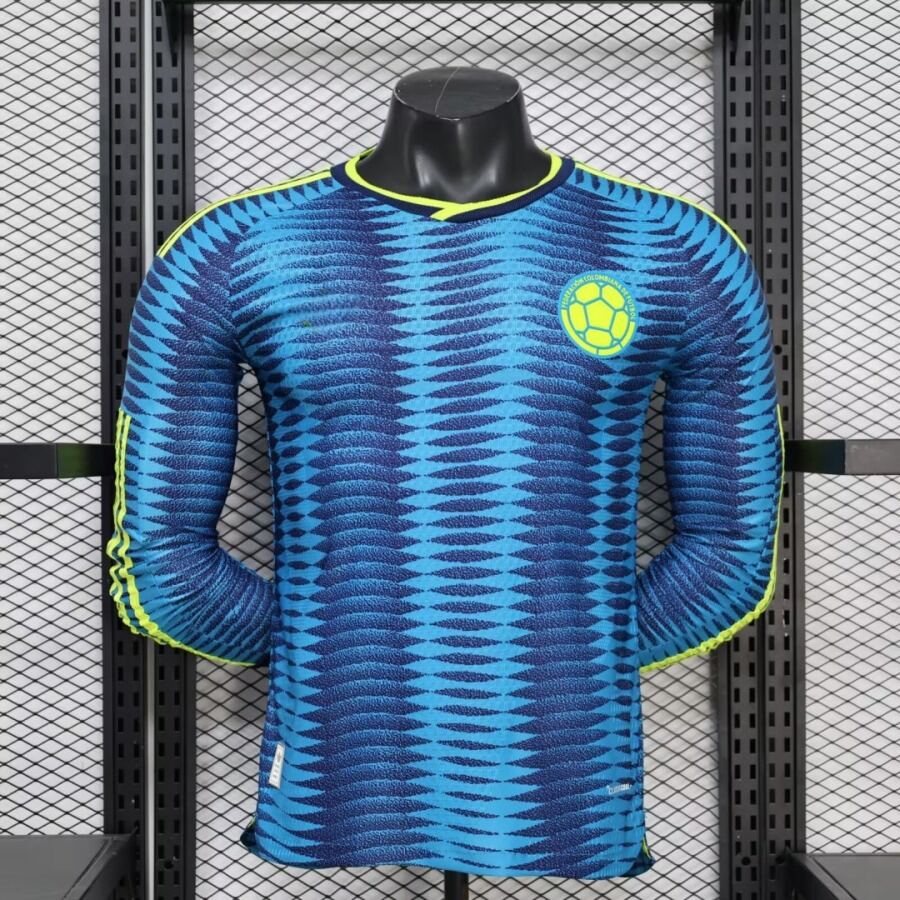 08990749c39af8717e6141a9bfefbda1.jpg Colombia Away 2026 Long Sleeve Jersey