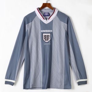 134893adaec501e2be45d43bfe878b6a.jpg England Away 1996 Retro Long Sleeve Jersey