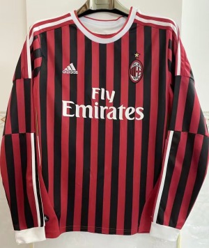 AC Milan Home Long Sleeve 2011/12 Jersey