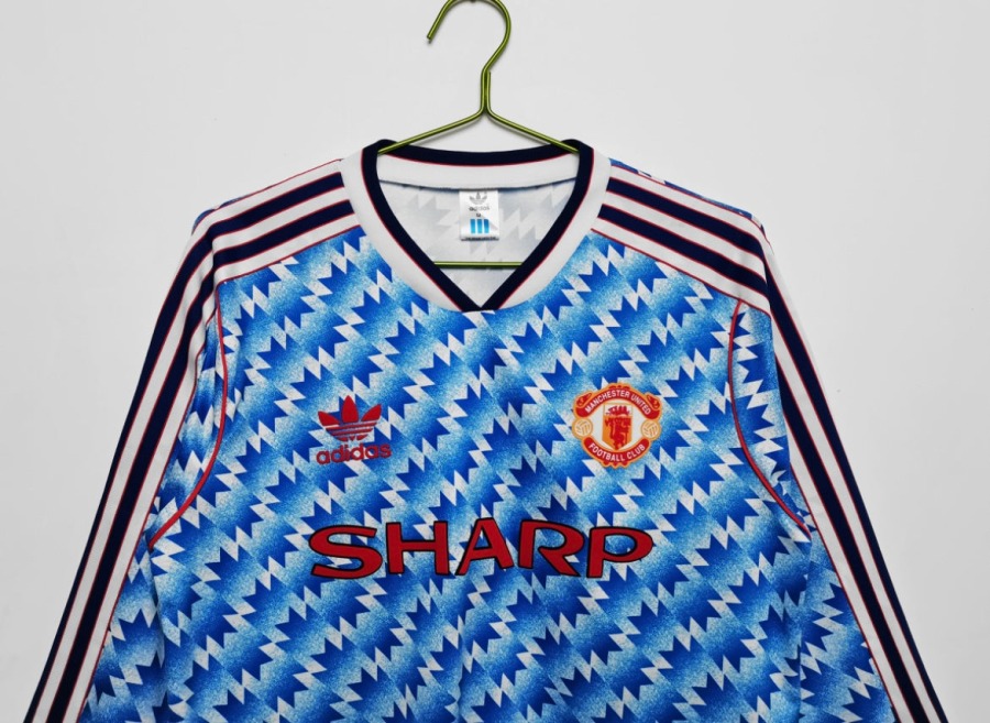 Manchester United 1991/92 Away Long Sleeve Jersey