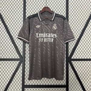 Real Madrid Third Black Soccer Jersey 2024/25