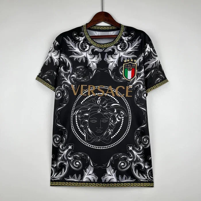 Italy 2023-2024 Versace Black Jersey