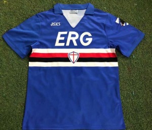 Sampdoria Home 1990/91 Soccer Jersey