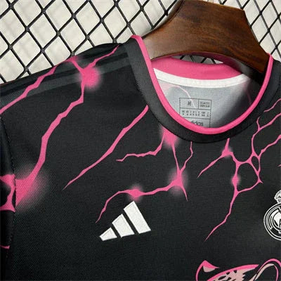 Real Madrid Black Pink Panther Soccer Jersey 2024/25