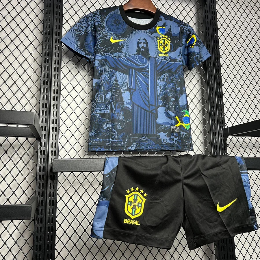 Brazil Home Youth Soccer Jersey 2024-2025