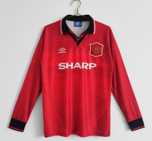 24520882-6A90-4FAC-BA22-352251DE0202.jpg Manchester United 1994/95 Home Long Sleeve Soccer Jersey