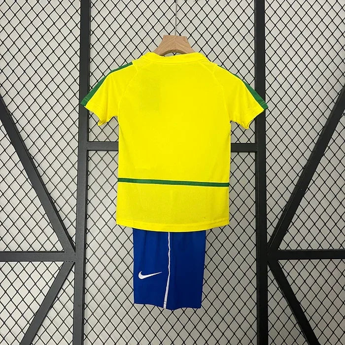 Brazil Retro 2002 Youth Soccer Jersey