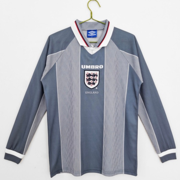 England 1996 Away Long Sleeve Soccer Jersey