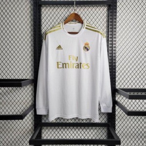 Real Madrid 2019-2020 Long Sleeve Retro Soccer Jersey