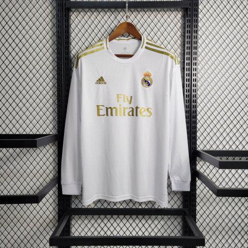 Real Madrid 2019-2020 Long Sleeve Retro Soccer Jersey
