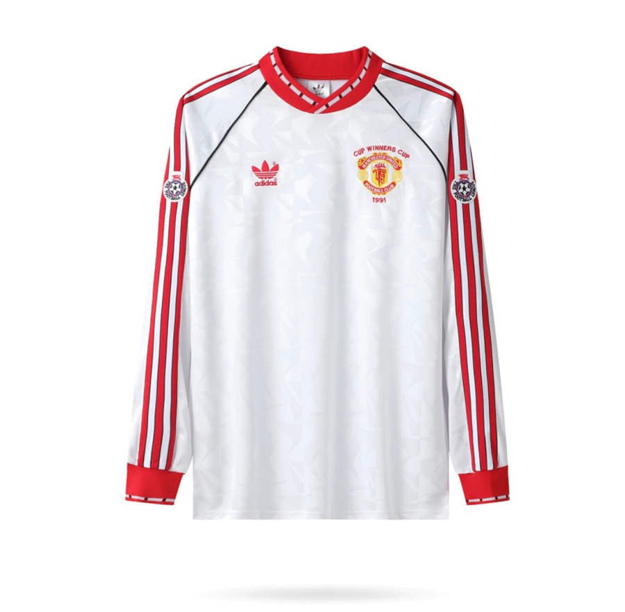 Manchester United 1990/91 Away Long Sleeve Jersey