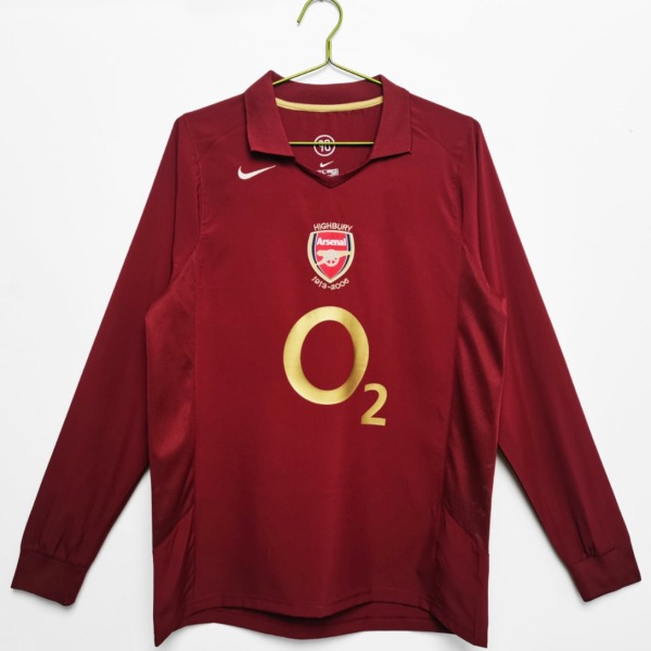 Arsenal 2005/06 Home Long Sleeve Soccer Jersey