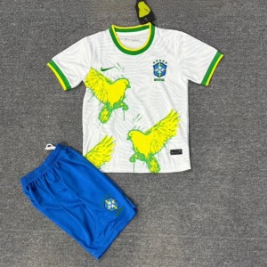 Brazil 25/26 Youth Special Bird White Jersey
