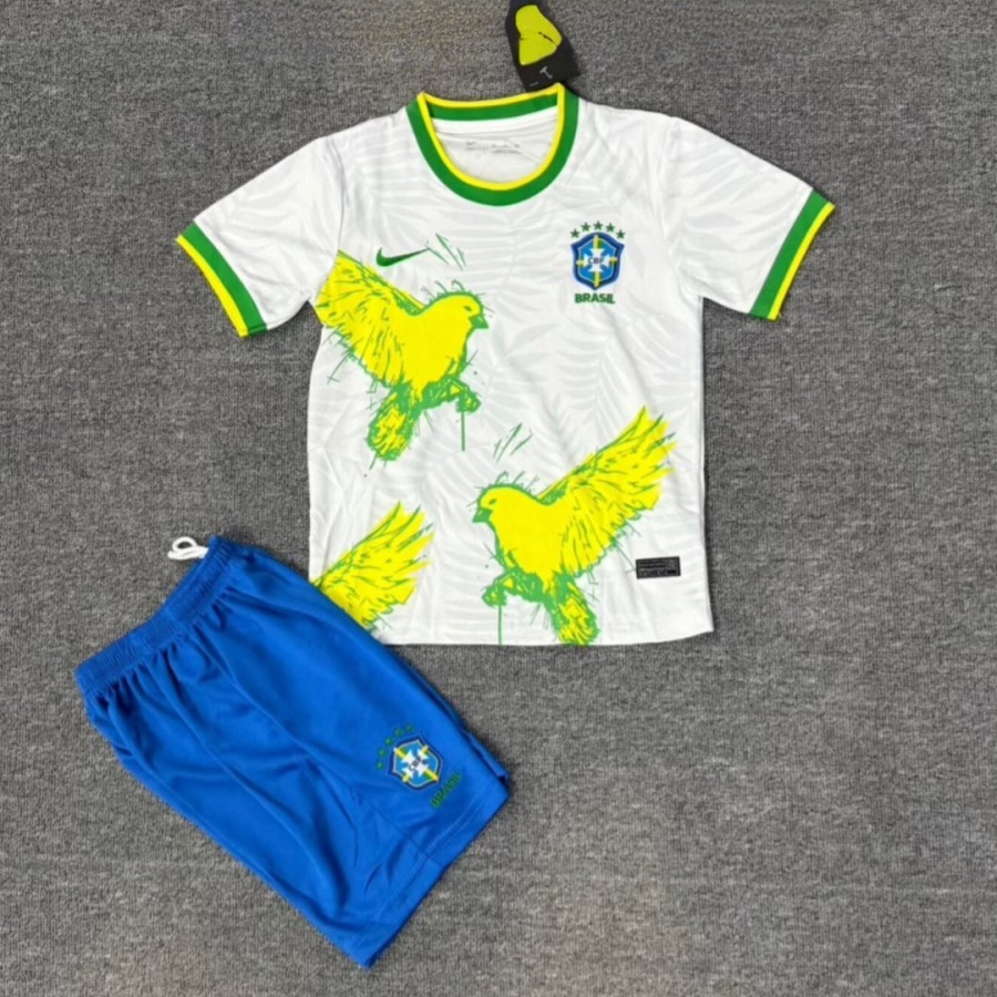 Brazil 25/26 Youth Special Bird White Jersey