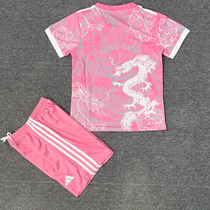 Real Madrid 25/26 Youth Pink Dragon Jersey