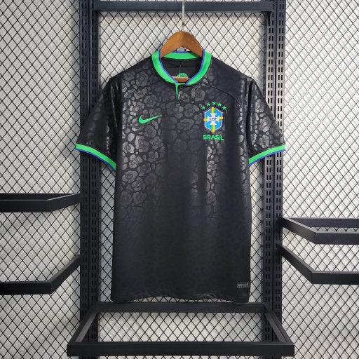 Brazil 22/23 Black Leopard Soccer Jersey