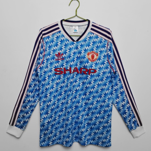 Manchester United 1991/92 Away Long Sleeve Jersey