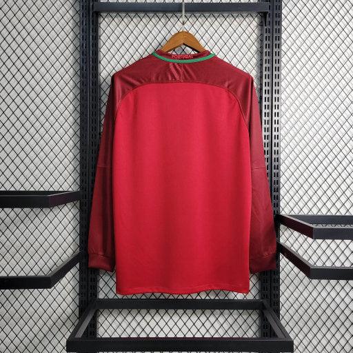 Portugal Retro 2016 Long Sleeve Soccer Jersey