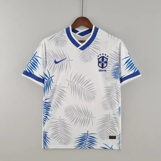 Brazil 2022 Special Edition White Blue Soccer Jersey