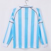 Argentina Home Jersey 1998 Retro Long Sleeves