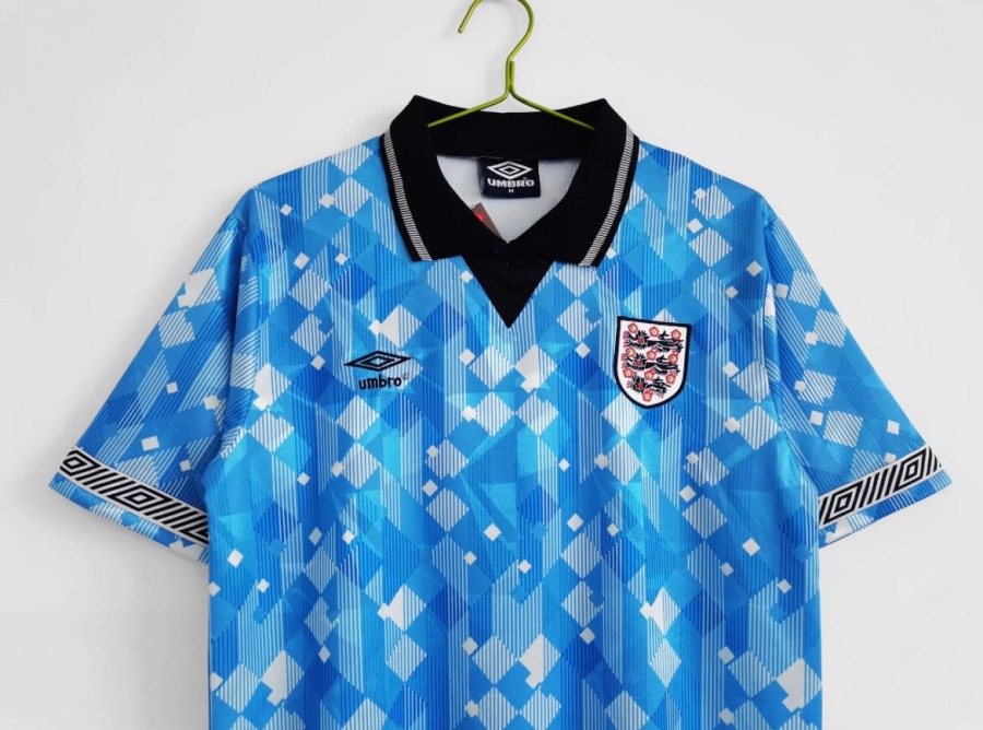 England Third Soccer Jersey 1990
