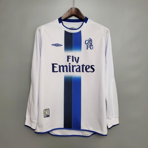 Chelsea Away Long Sleeve Soccer Jersey 2003/04