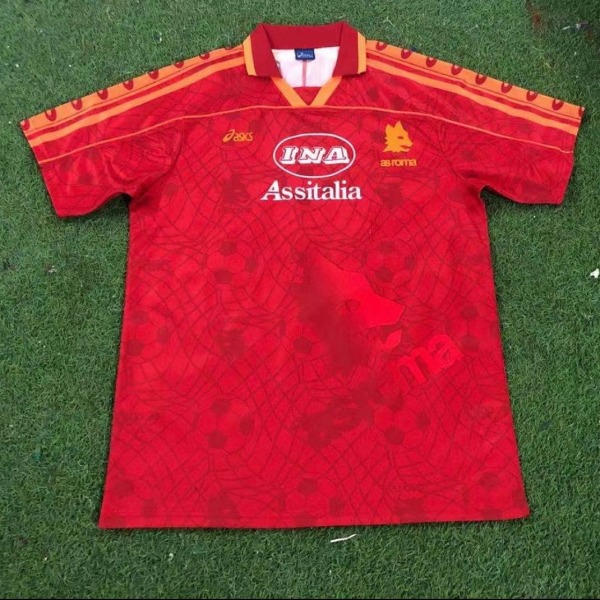 AS Roma 1995/96 Home Soccer Jersey