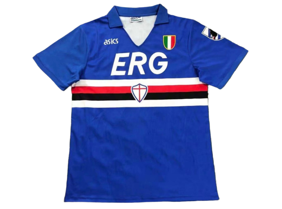 Sampdoria Home 1991/92 Soccer Jersey