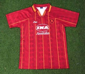 AS Roma 1996/97 Home Soccer Jersey