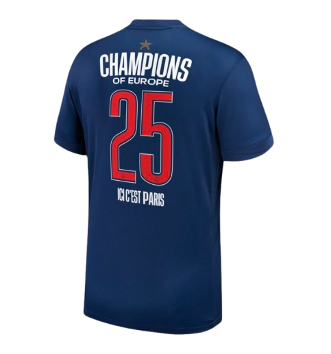 PSG 24/25 Champions Flocked Jersey