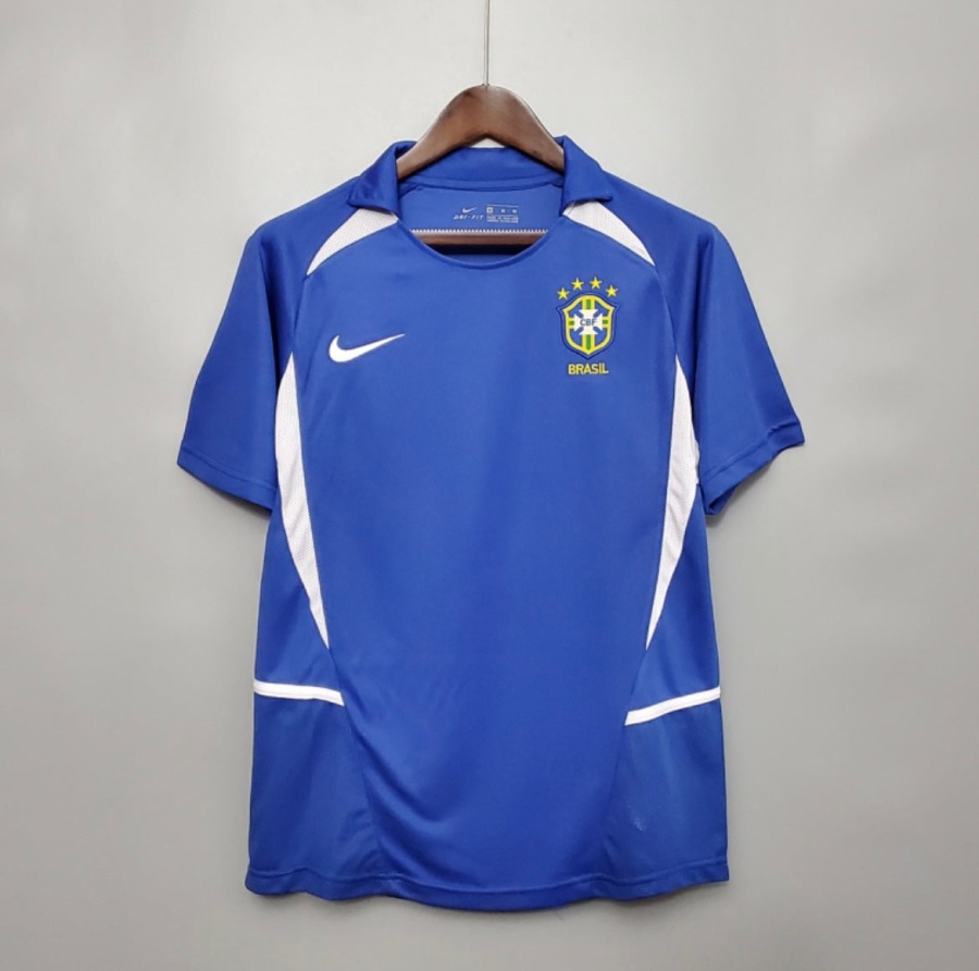Brazil Away Soccer Jersey 2002