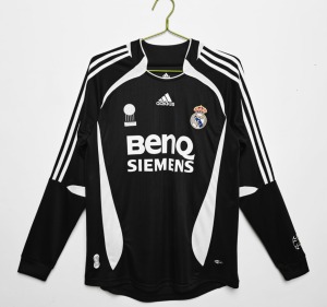 Real Madrid Away Long Sleeve Soccer Jersey 2006/07