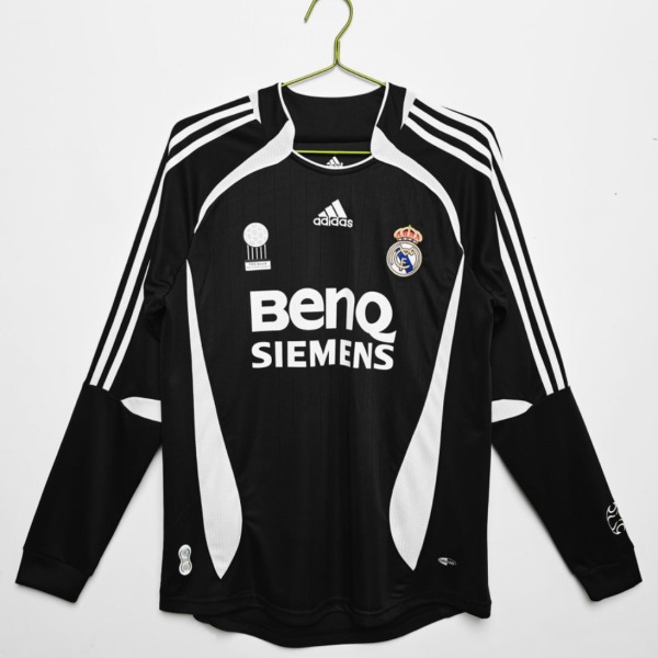 Real Madrid Away Long Sleeve Soccer Jersey 2006/07