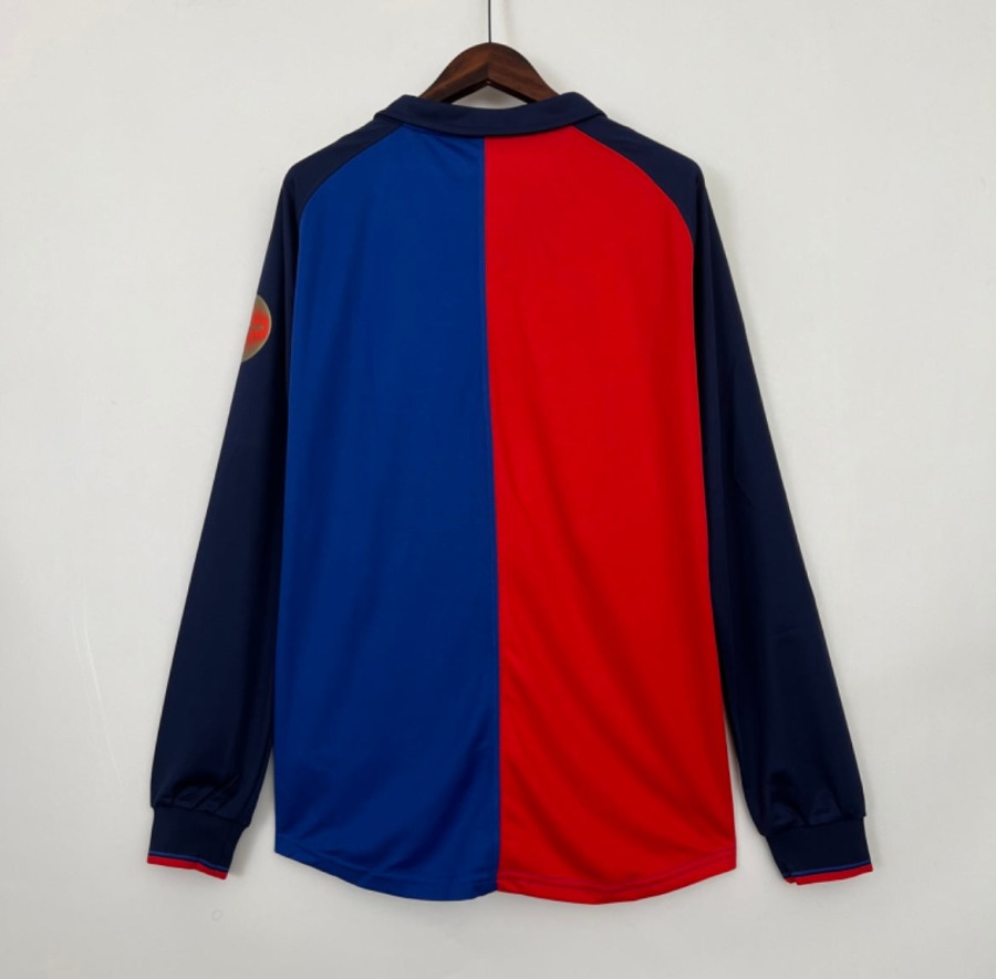 FC Barcelona 1999/00 Home Long Sleeve Soccer Jersey