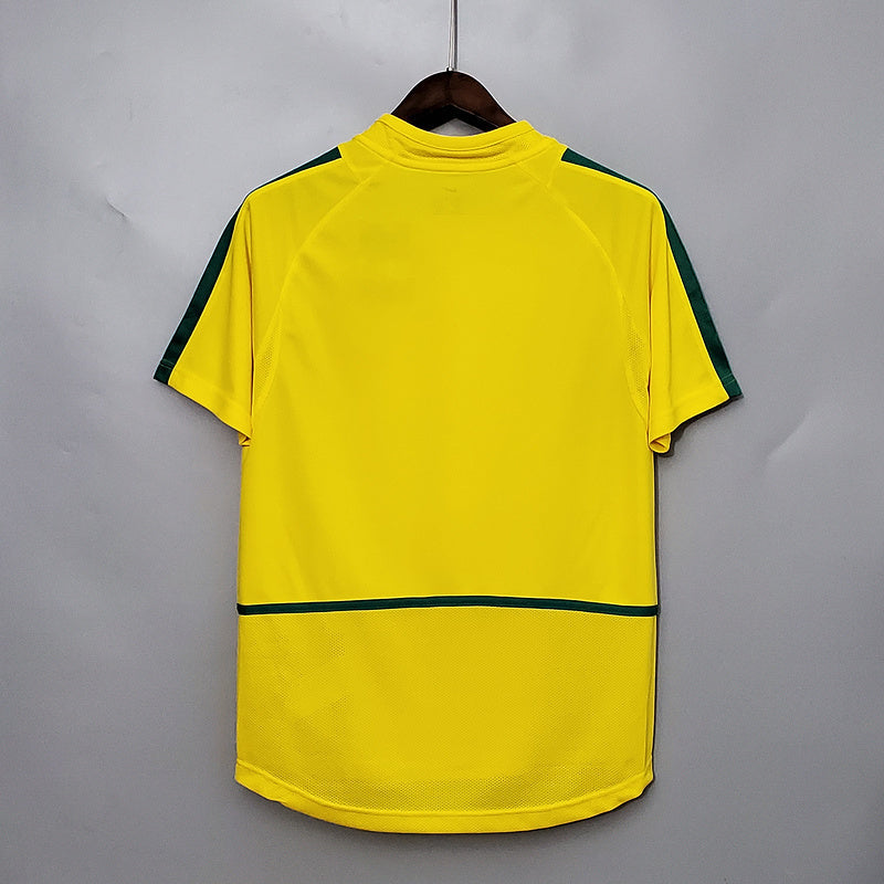 Brazil Home Retro 2002 Soccer Jersey