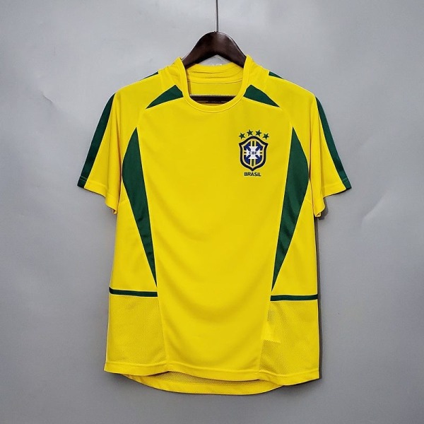 Brazil Home Retro Soccer Jersey 2002