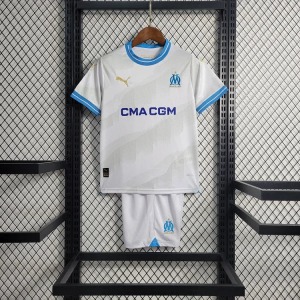 Olympique Marseille Youth Home Soccer Jersey