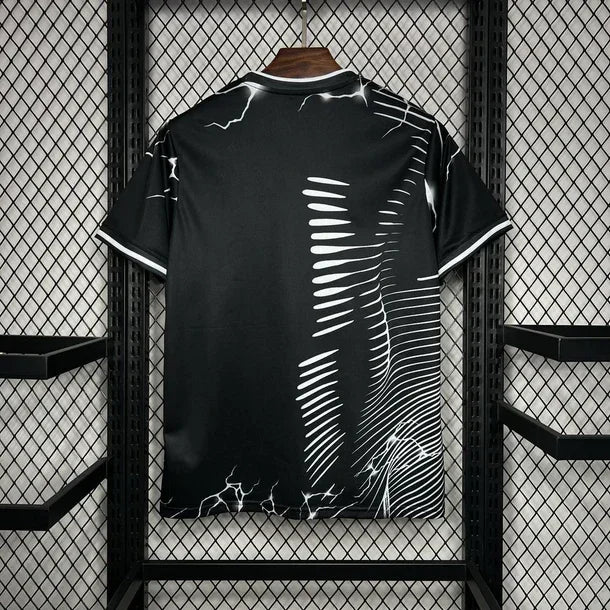 Real Madrid Black & Gray Panther Soccer Jersey 2024/25
