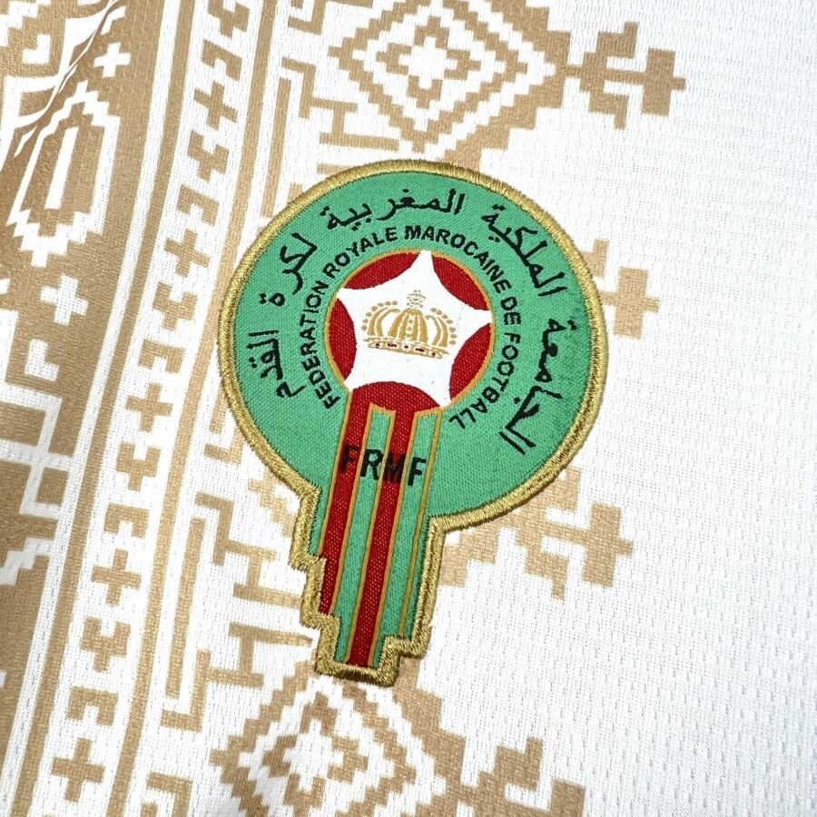 Morocco White Away Soccer Jersey World Cup 2026