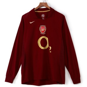 Arsenal Home Jersey 2005-2006 Long Sleeves Retro