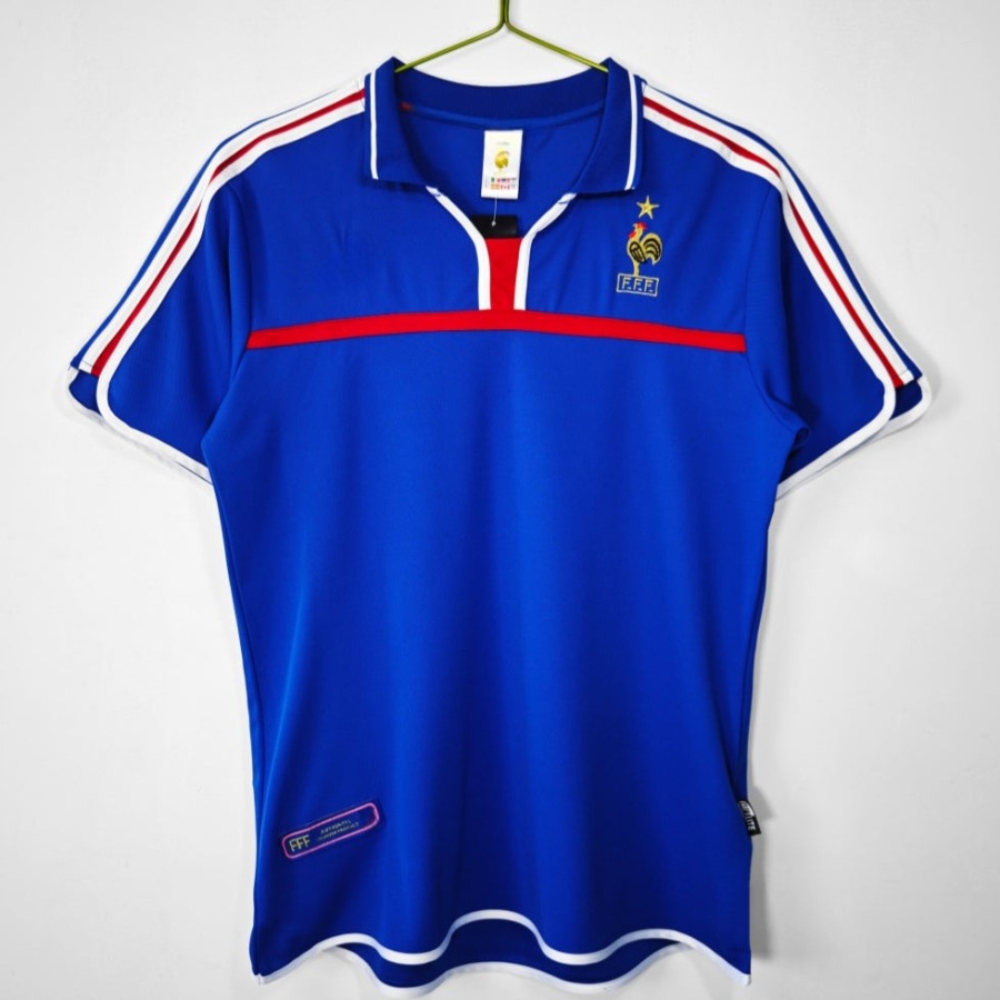 France Home Retro Soccer Jersey 2000