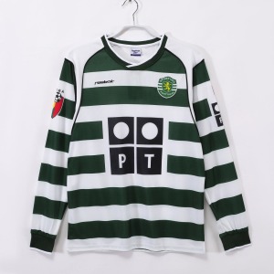 Sporting CP Home Soccer Jersey 2001-2003 Long Sleeves