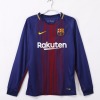 Barcelona Home Soccer Jersey 2017-2018 Long Sleeves Retro