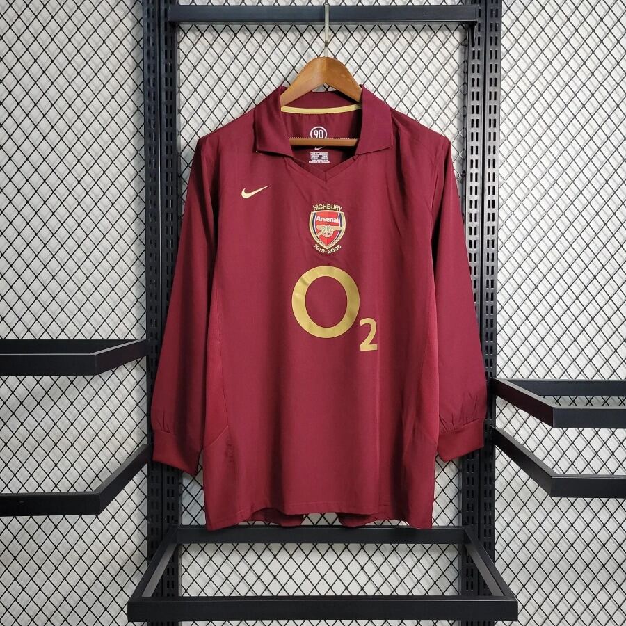 Arsenal Retro Long Sleeve Jersey 2005/06