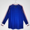 France Home Retro Soccer Jersey 1998 Long Sleeve