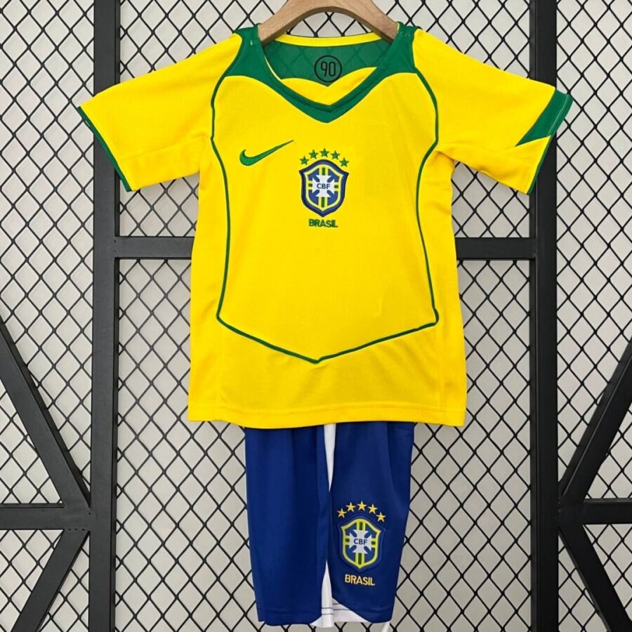 Brazil Youth Retro Soccer Jersey 2004