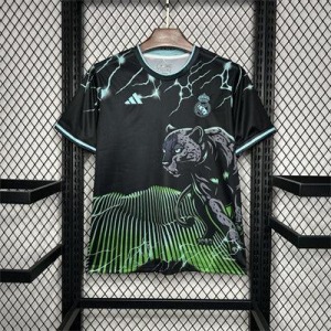 Real Madrid 2024/25 Black and Green Special Edition Soccer Jersey